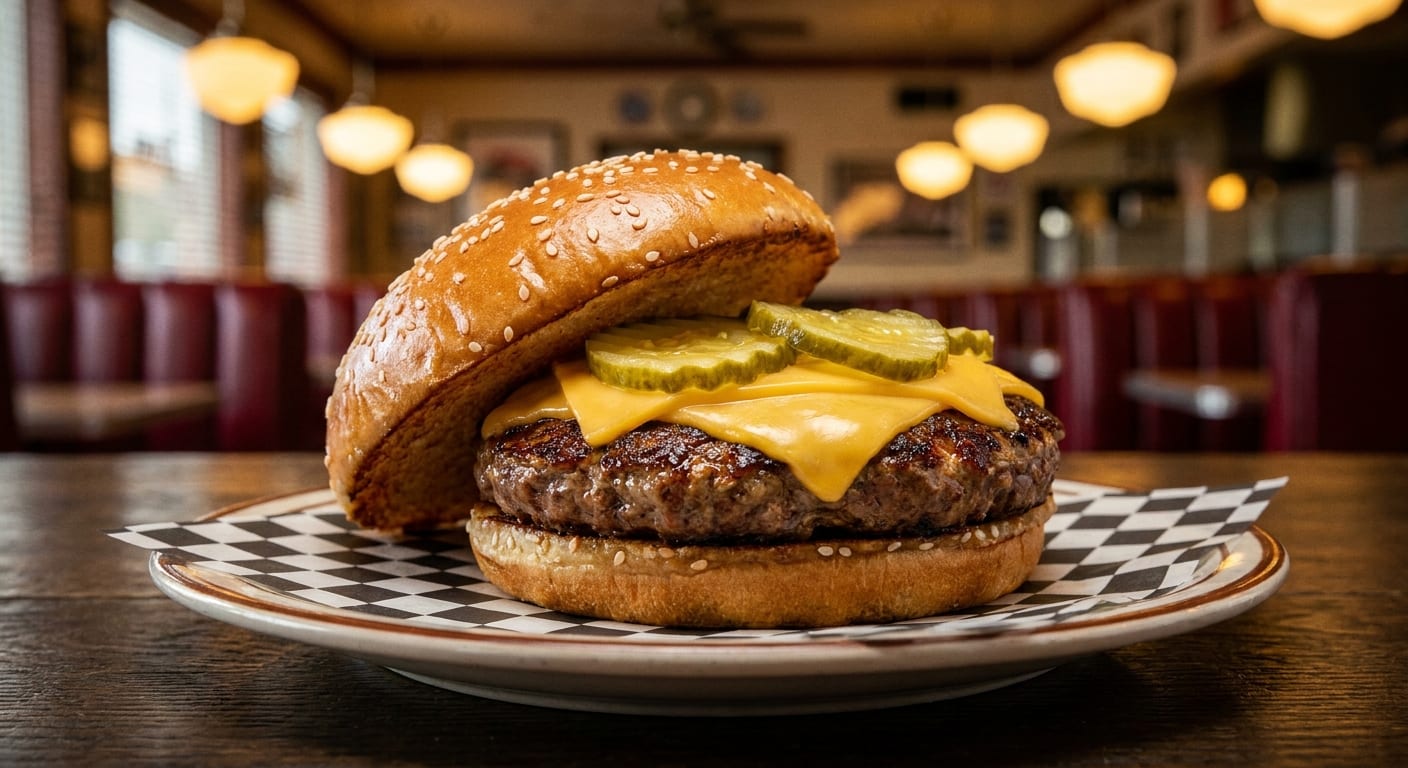 Diner cheeseburger